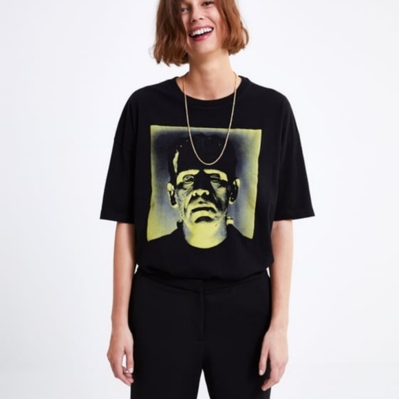 ZARA UNIVERSAL STUDIOS FRANKENSTEIN T SHIRT
